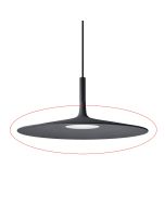 Foscarini Aplomb Large Ersatz Leuchtenschirm anthrazit / Foscarini Aplomb Large replacement lampshade anthracite