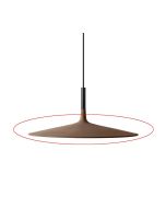 Foscarini Aplomb Large Ersatz Leuchtenschirm braun / Foscarini Aplomb Large replacement lampshade brown