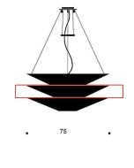 Ingo Maurer Floatation 3 mittlerer Ersatzschirm / Ingo Maurer Floatation 3 middle replacement shade