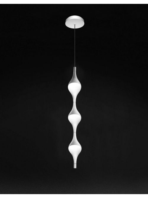 Cini & Nils Acqua 3 lamps with round canopy pendant lamps at led