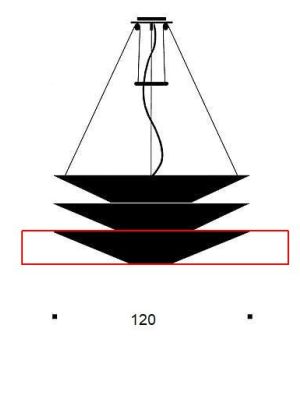 Ingo Maurer Floatation 1 unterer Ersatzschirm / Ingo Maurer Floatation 1 bottom replacement shade