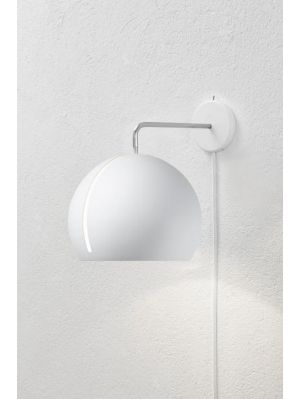 Nyta Tilt Globe Wall white with cable white